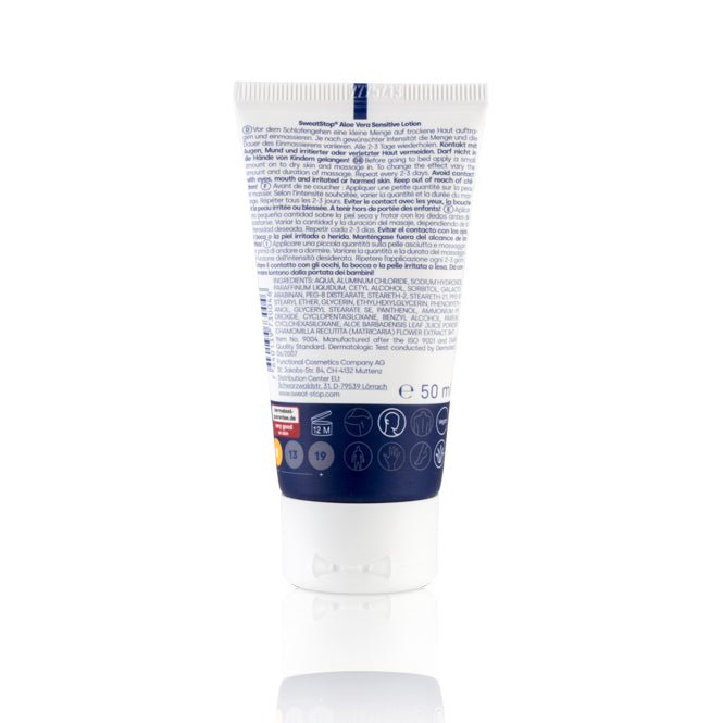 Aloe Vera Sensitive Lotion Antiperspirant - Sweathelp